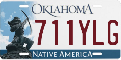 OK license plate 711YLG