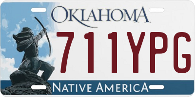 OK license plate 711YPG