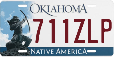OK license plate 711ZLP