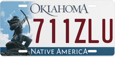 OK license plate 711ZLU