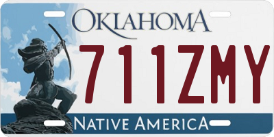OK license plate 711ZMY