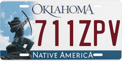 OK license plate 711ZPV