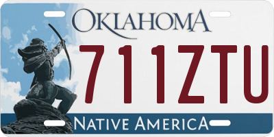 OK license plate 711ZTU