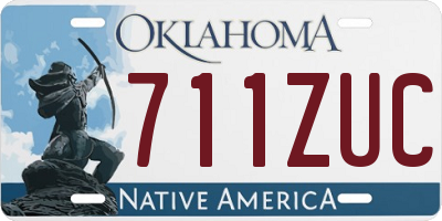 OK license plate 711ZUC