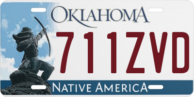 OK license plate 711ZVD