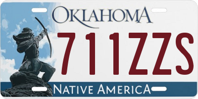 OK license plate 711ZZS