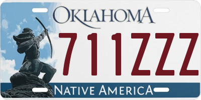 OK license plate 711ZZZ