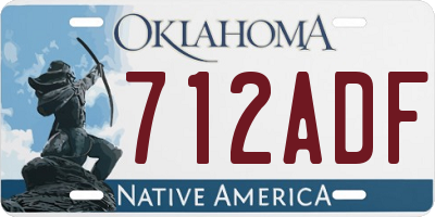 OK license plate 712ADF