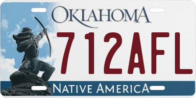 OK license plate 712AFL