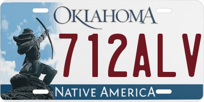 OK license plate 712ALV