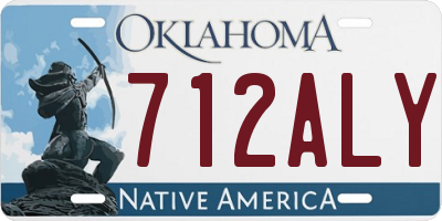 OK license plate 712ALY