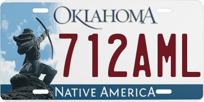 OK license plate 712AML