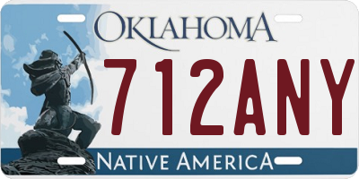 OK license plate 712ANY