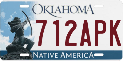 OK license plate 712APK