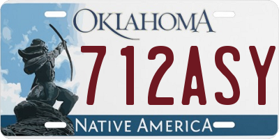 OK license plate 712ASY