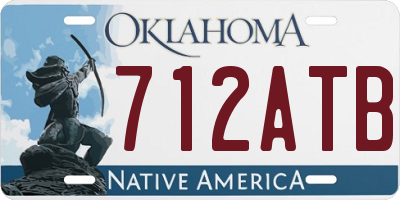 OK license plate 712ATB