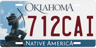 OK license plate 712CAI