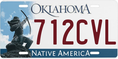 OK license plate 712CVL