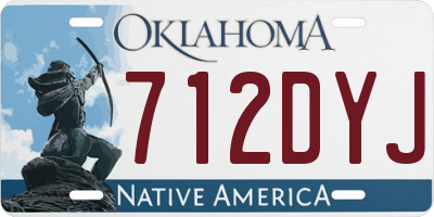 OK license plate 712DYJ