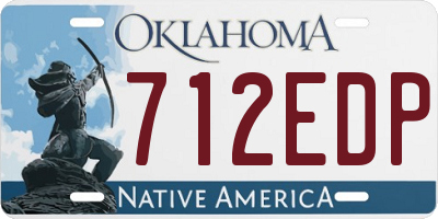 OK license plate 712EDP