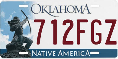 OK license plate 712FGZ