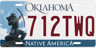 OK license plate 712TWQ