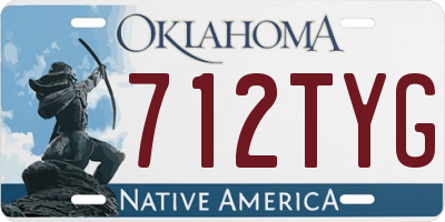 OK license plate 712TYG