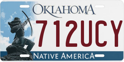 OK license plate 712UCY