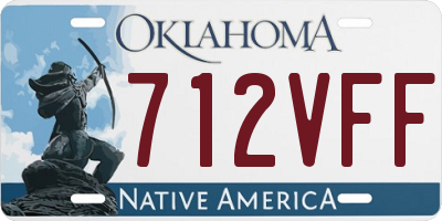 OK license plate 712VFF