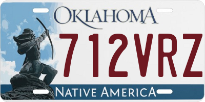 OK license plate 712VRZ