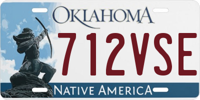 OK license plate 712VSE