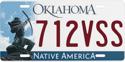 OK license plate 712VSS