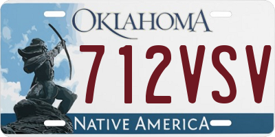OK license plate 712VSV