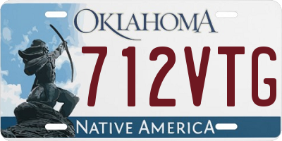 OK license plate 712VTG