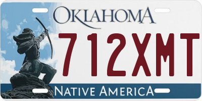 OK license plate 712XMT