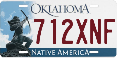 OK license plate 712XNF