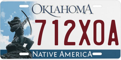 OK license plate 712XOA