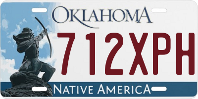 OK license plate 712XPH