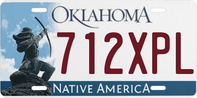 OK license plate 712XPL
