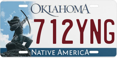 OK license plate 712YNG