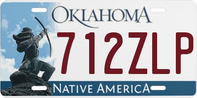 OK license plate 712ZLP