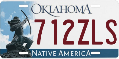 OK license plate 712ZLS