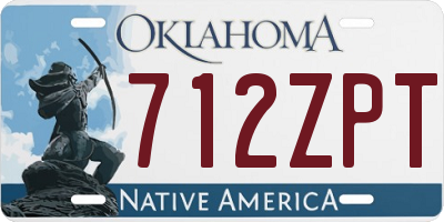 OK license plate 712ZPT