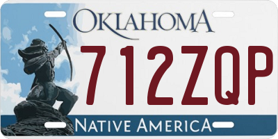 OK license plate 712ZQP