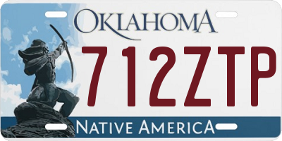 OK license plate 712ZTP
