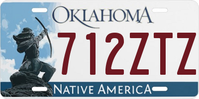 OK license plate 712ZTZ