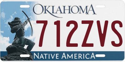 OK license plate 712ZVS