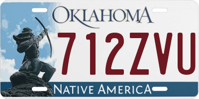 OK license plate 712ZVU