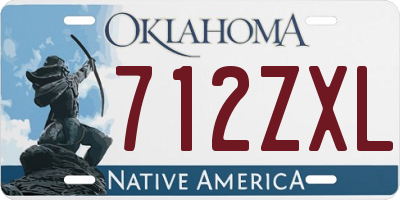 OK license plate 712ZXL