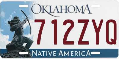 OK license plate 712ZYQ